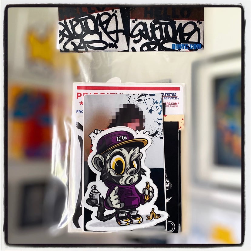 nyc y2k graffiti ~  Sticker for Sale by grapehateswine