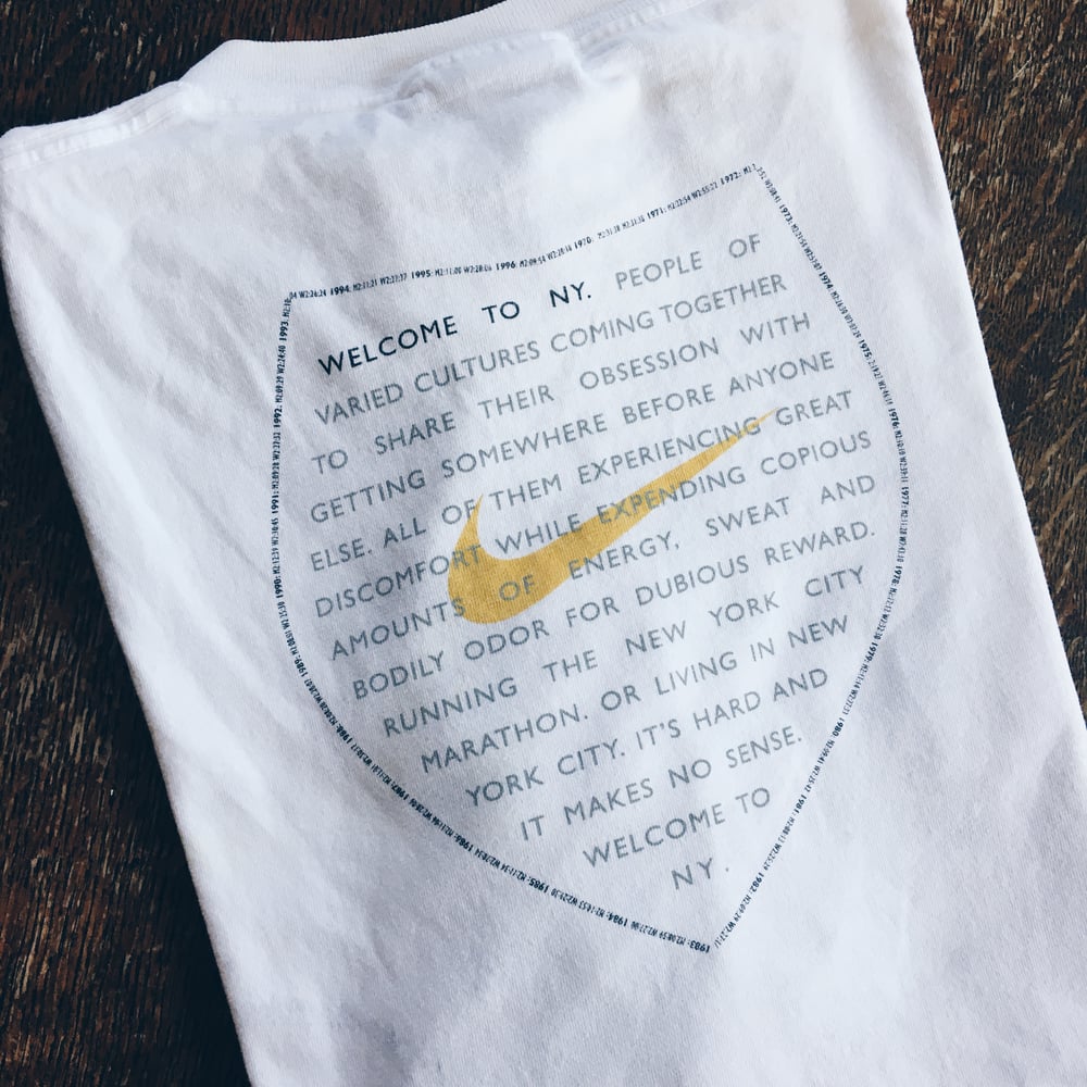 Image of Original 1997 Nike NYC Marathon Tee