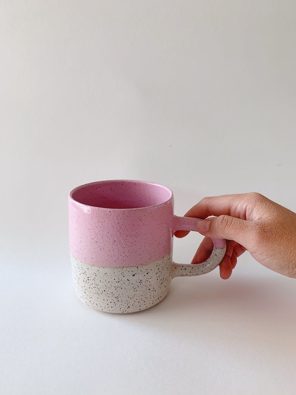 Image of Pink/white mug