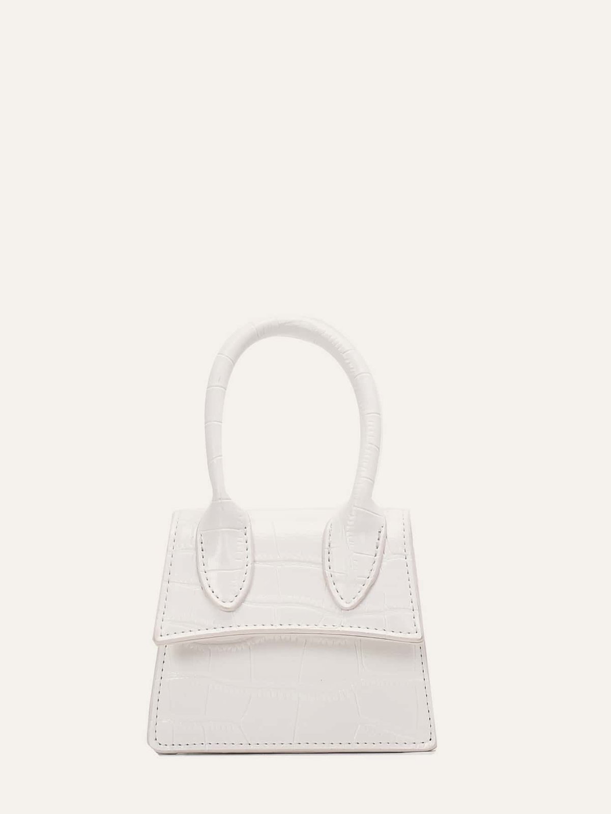 white croc mini bag