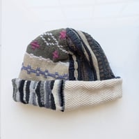 Image 1 of Upcycled Reversible Beanie Cotton Blend 25