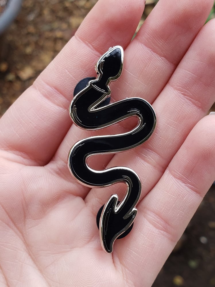 Image of The Devil’s Dungeon enamel pin in Black