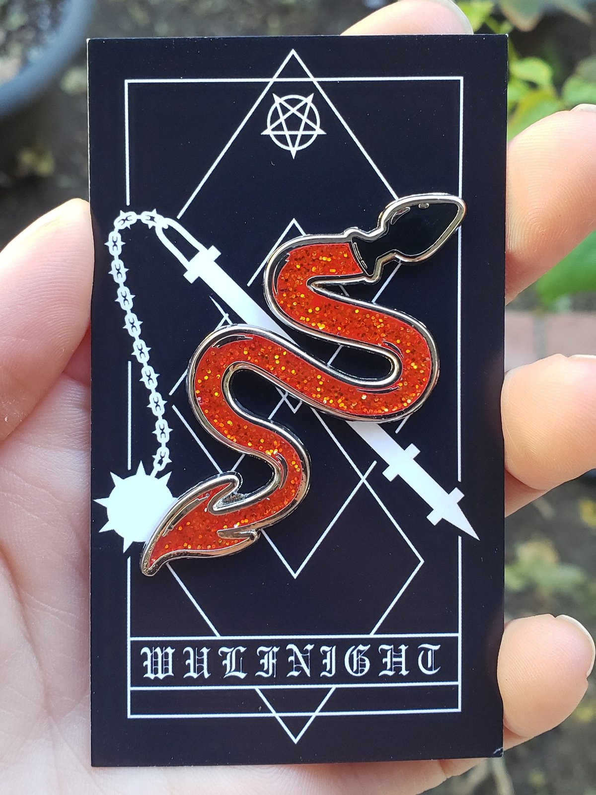 Image of The Devils Dungeon Enamel Pin Glitter Edition