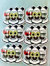 Image 1 of Faces of terror sticker 