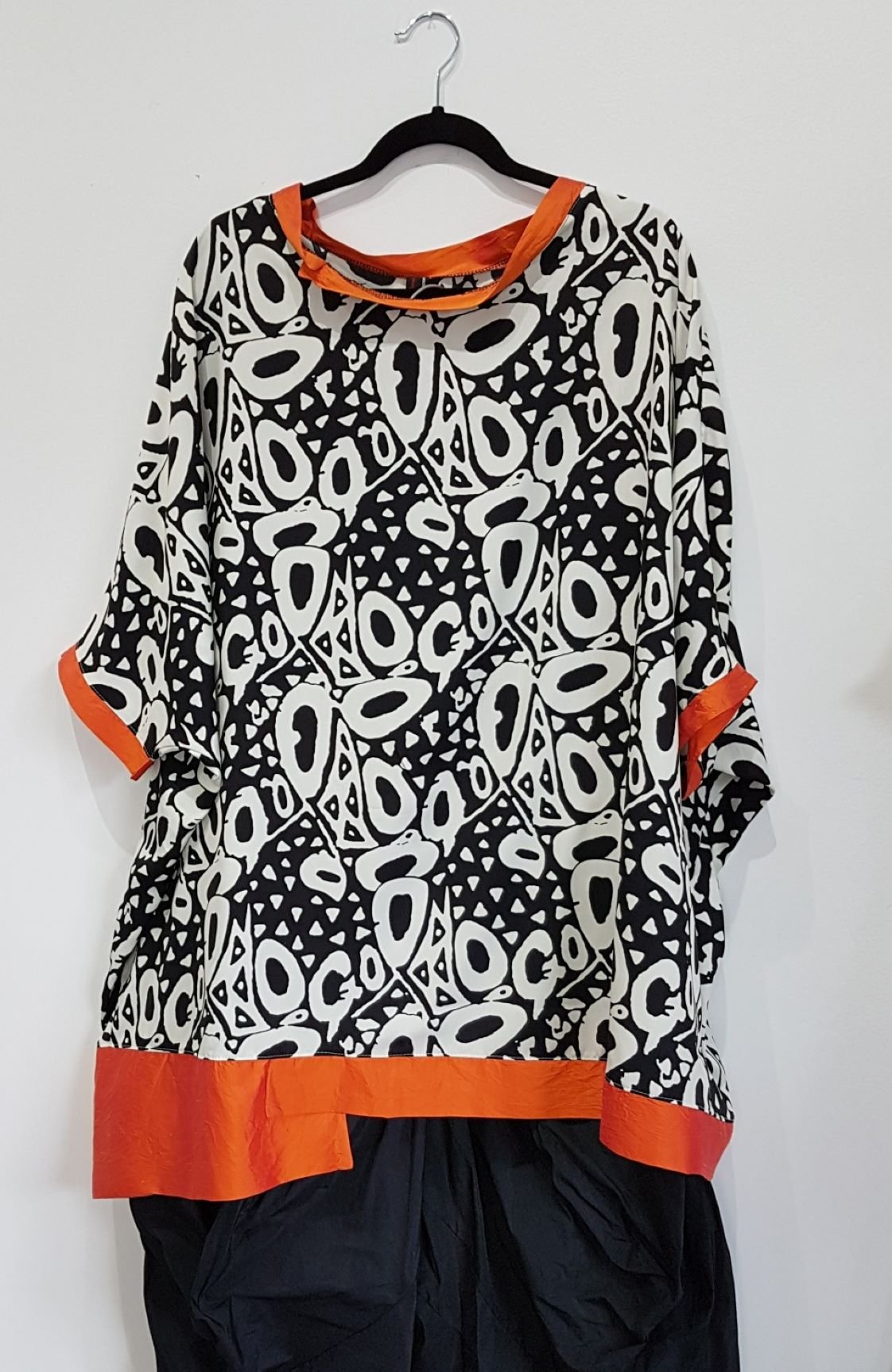 Image of oversized flowy summer top