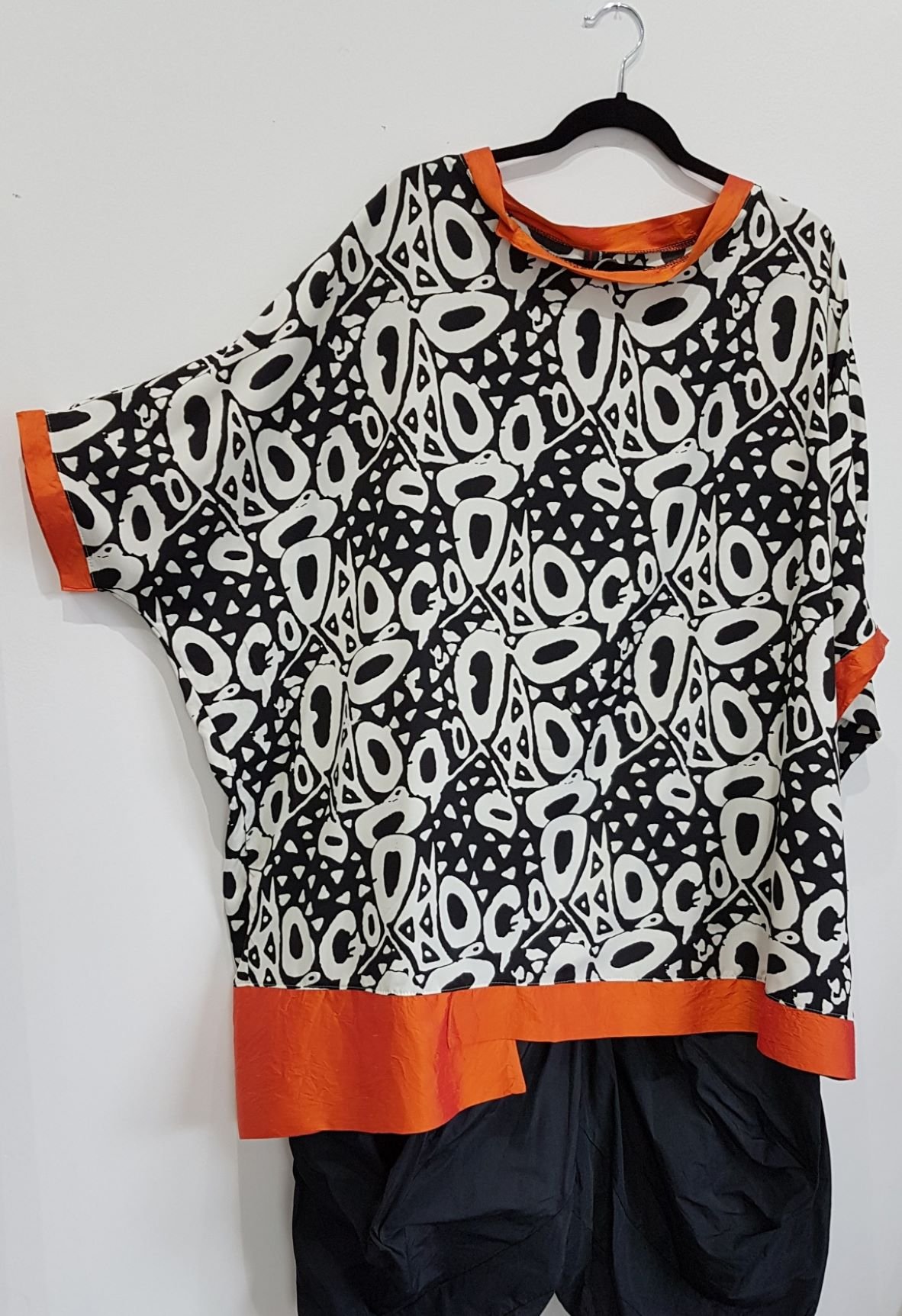 Image of oversized flowy summer top
