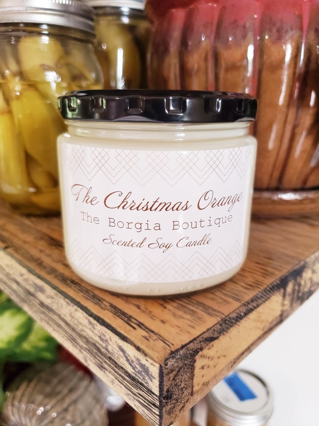 The Christmas Orange Candle