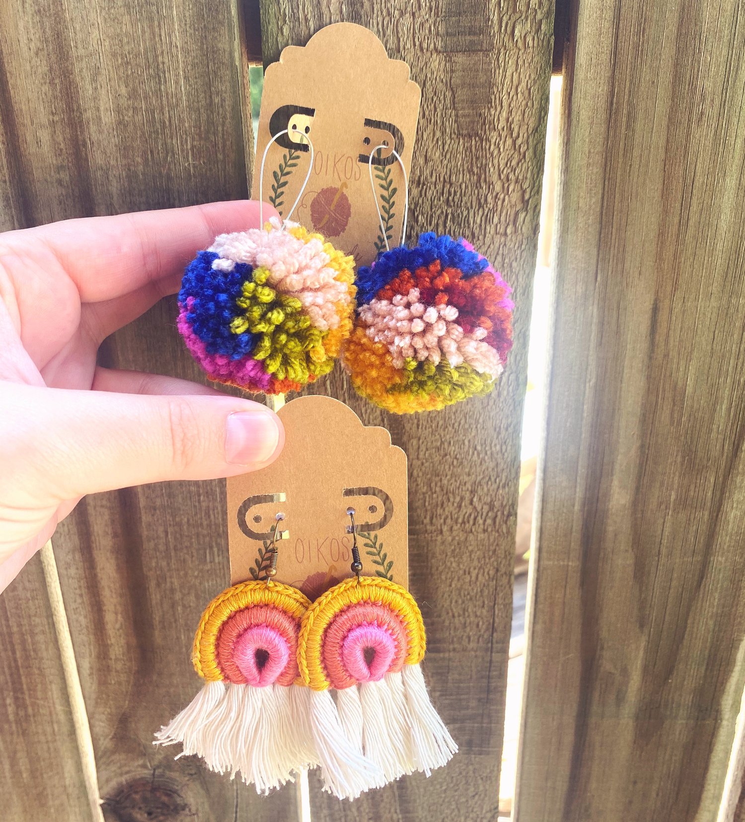 Image of Pom Pom earrings