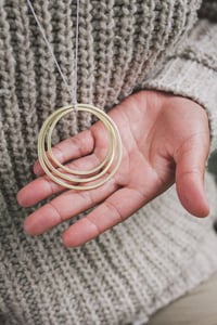 Image 1 of Minimal cluster necklace