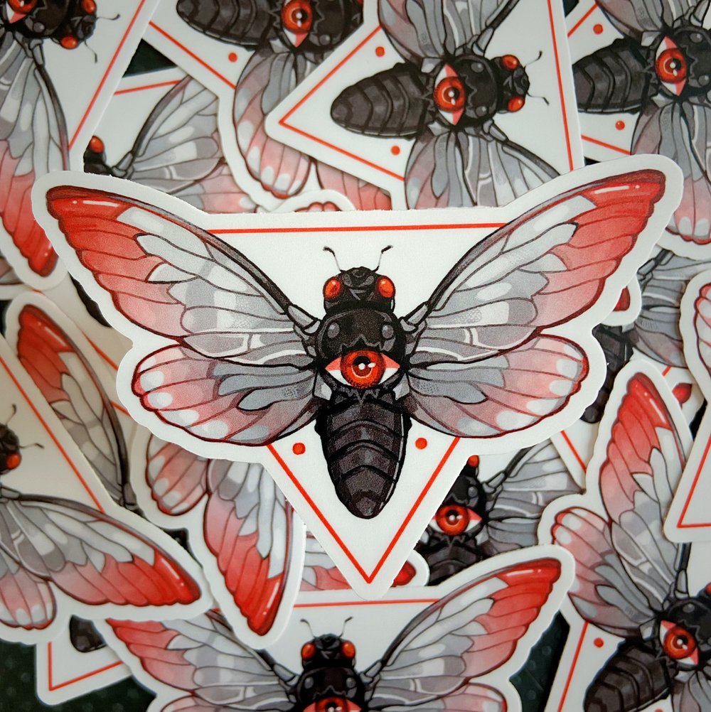 Cicada Omen | Vinyl Sticker