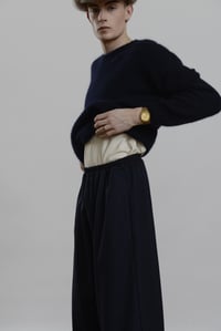 Image 4 of Porter Trouser in Navy wool £190.00