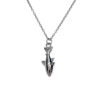 Image 1 of Tetra necklace in sterling silver or gold