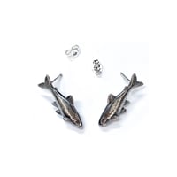 Image 4 of Tetra earrings in sterling silver or gold