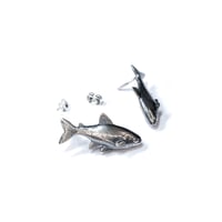 Image 2 of Tetra earrings in sterling silver or gold