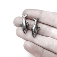 Image 5 of Tetra earrings in sterling silver or gold