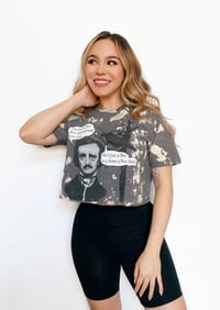 Edgar Allan Poe Bleached Graphic T-shirt