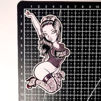 Image 2 of Uncle Howie Records Fan Girl ILL Bill PREMIUM DIE CUT Glossy Finish LAMINATED Vinyl Sticker