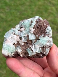 Image 11 of Green Apophyllite, Scolecite & Chalcedony Specimen | India #3039