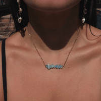 Image 5 of Aquamarine Horizon Necklace