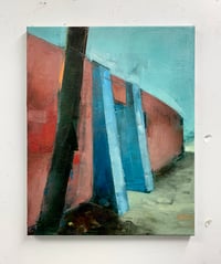 Image 2 of Painting / maleri / "ISLANDS BRYGGE – Malerdrømme og tankestreger – Havneparken II" 