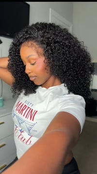 Image 4 of Glueless kinky curly wig 