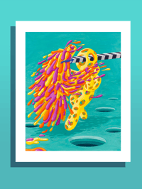 "Melting Man Battles Self Doubt" Giclée Print