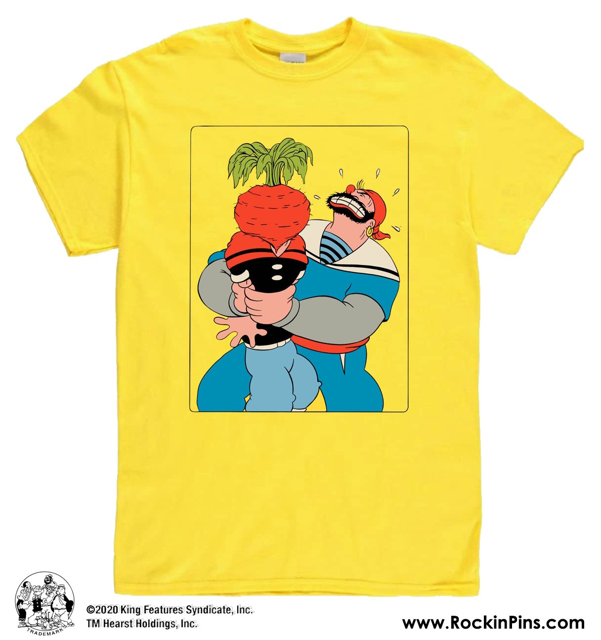 Popeye the Sailor Man - Popeye vs Sinbad Beet T Shirt | Rockin Pins Popeye the Sailor Man - Popeye vs Sinbad Beet T Shirt | Rockin Pins