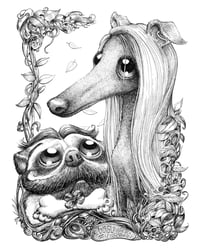 Mr. Pug Loves Ms. Whippet SOLD