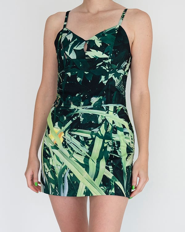 Image of Anya Romper in Green Multi <s>$200</s> 