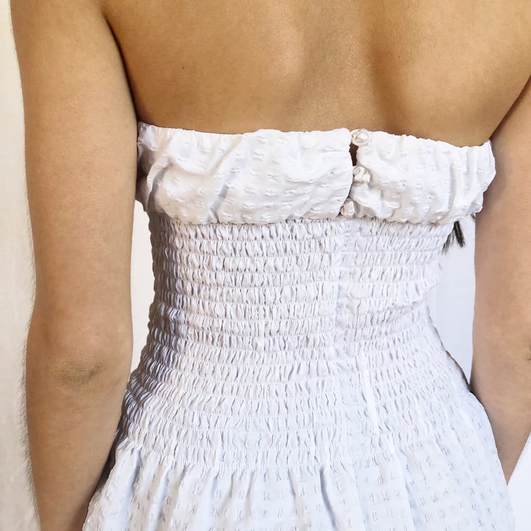 Seersucker Courtyard Dress Image 5
