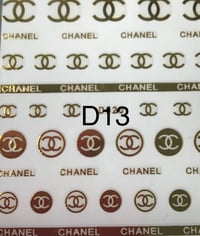 Image 3 of Designer Stickers D11-D15