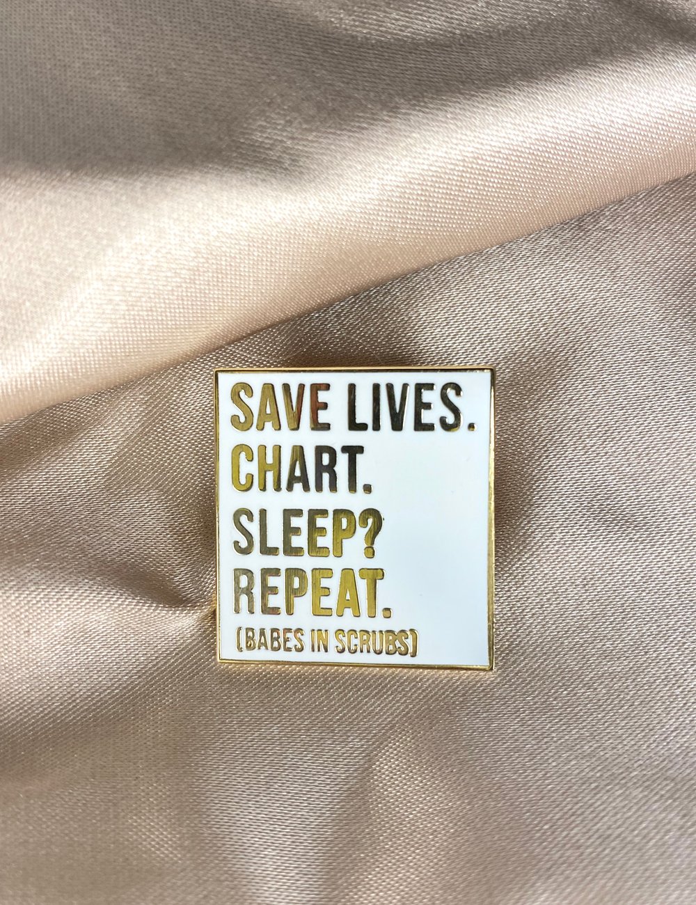 Image of Save Lives Enamel Pin