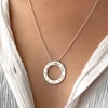 Love you to the Moon and Back Circle Necklace