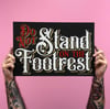 Do not stand on the footrest- Print