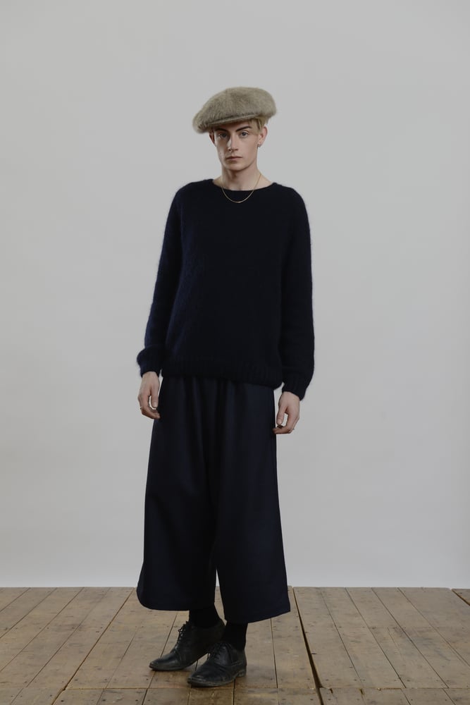 Paris Mohair Jumper NAVY | Workhouse England