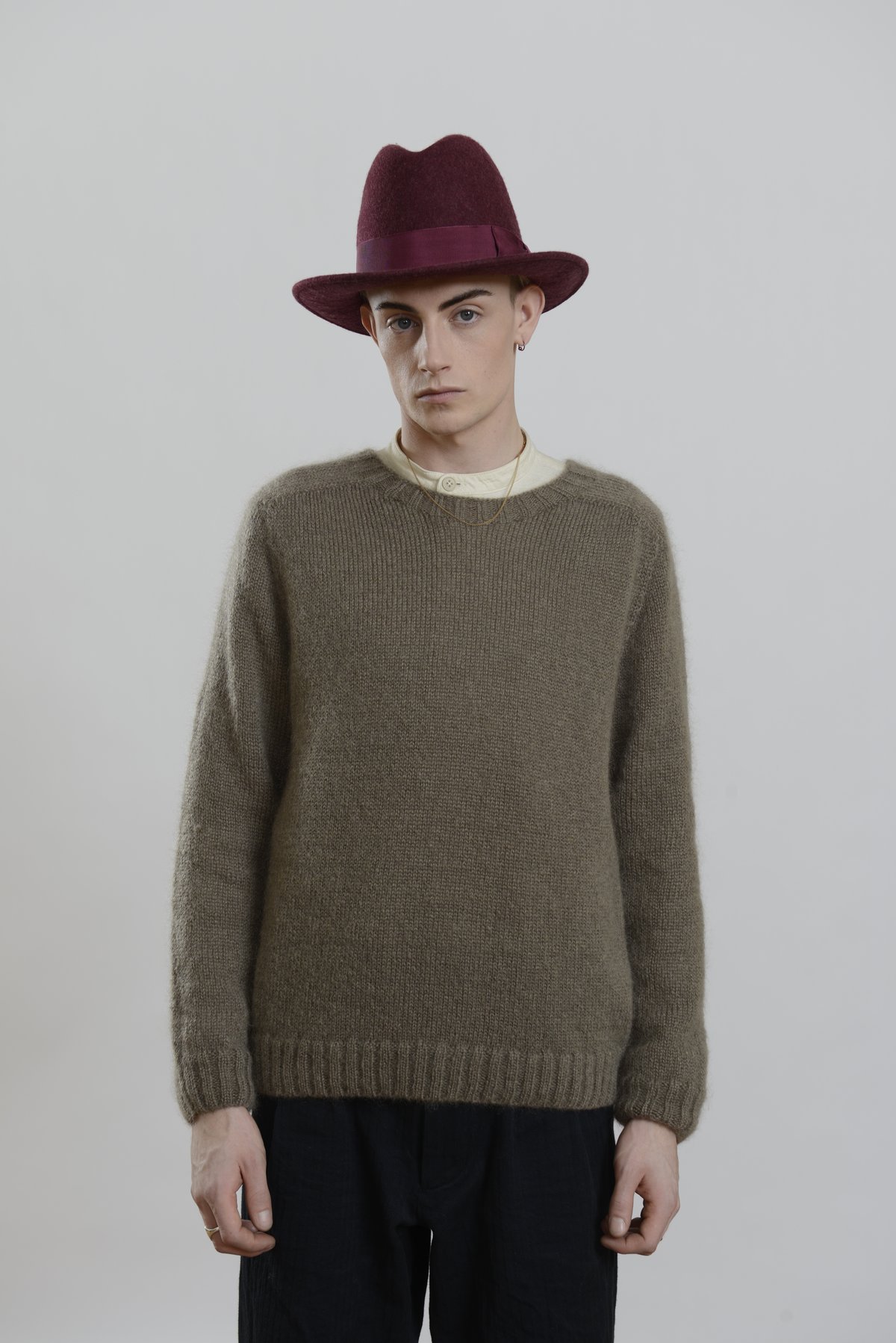 Image of Brixton Hat in Plum wool £150.00