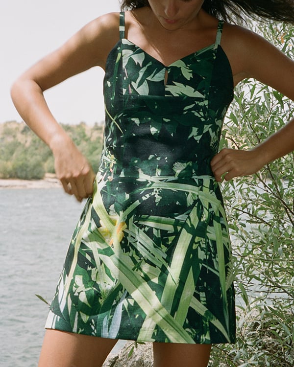 Image of Anya Romper in Green Multi 