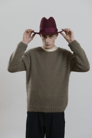 Image of Brixton Hat in Plum wool £150.00