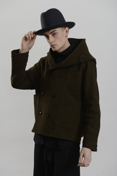 Image of Brixton Hat in Charcoal wool £150.00