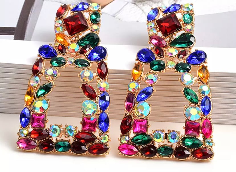 Image of Long Metal Colorful Crystals
