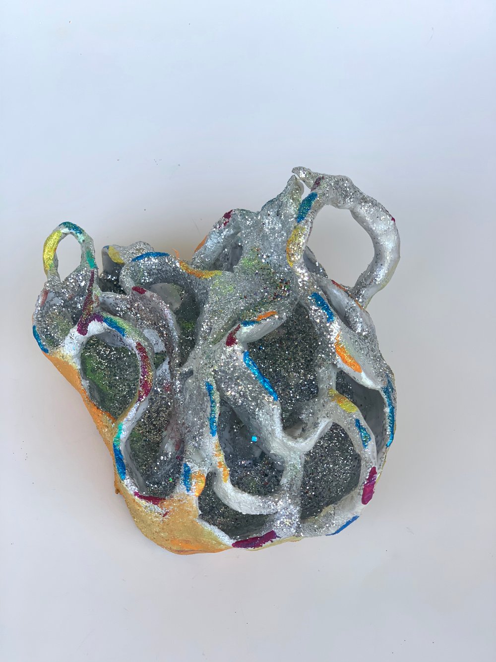 Image of Ceramic Sculpture-Silver 