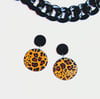 Samira Leopard Earrings | Clip-on optional