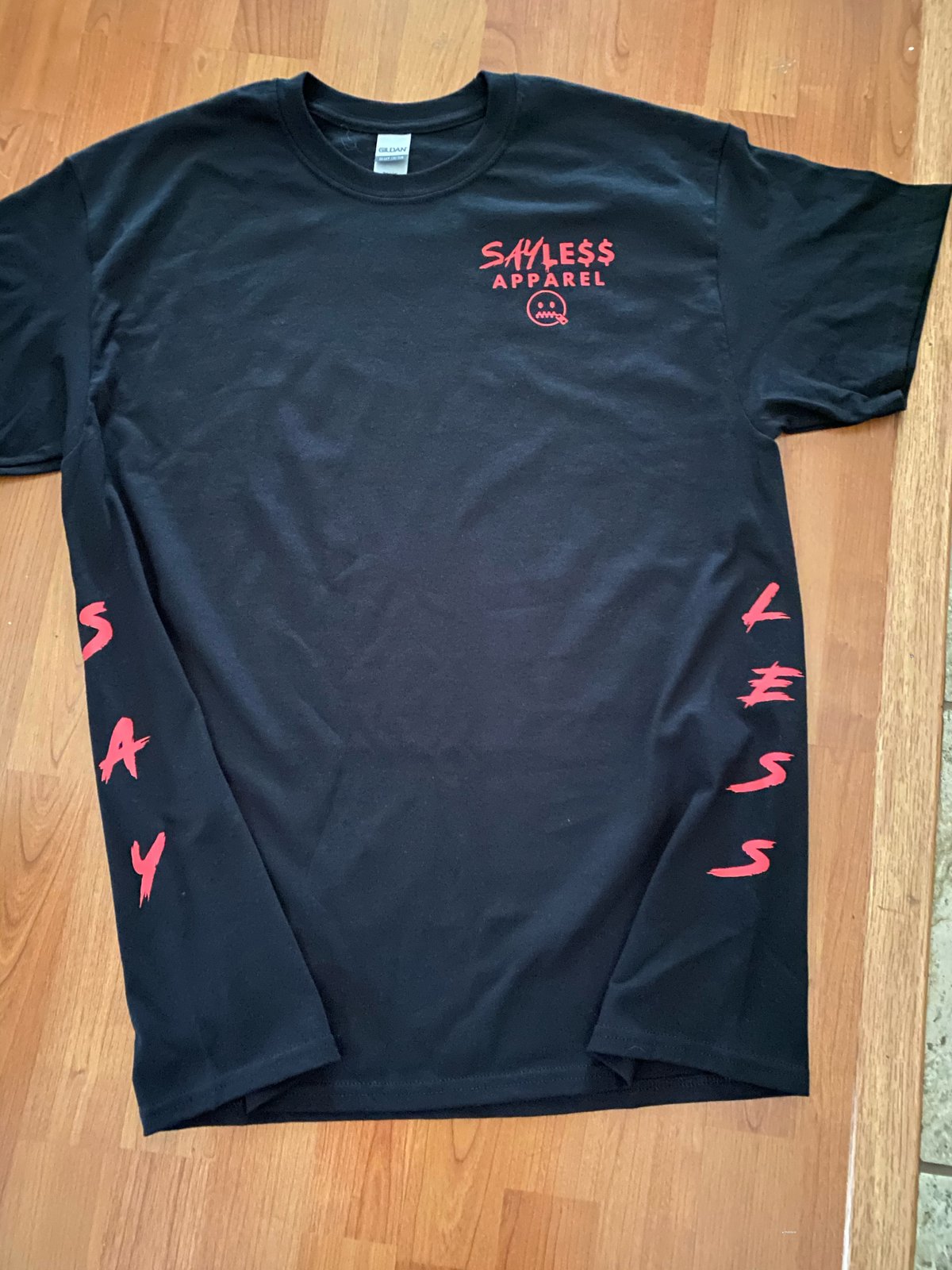 “SayLess” T Shirt (Red Reflective) | SayLess Apparel