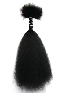 Loose Human Hair-Wet and Wavy, Black, 