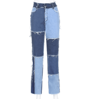 Image of Patchwork Jeans