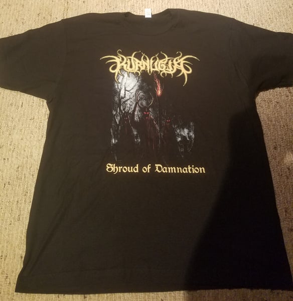 Image of Shroud of Damnation 7" Cover Art T-Shirt