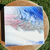 Image 4 of “Pink Clouded Flux” Fluid Painting