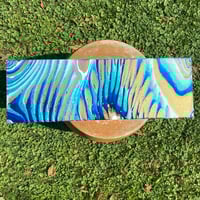 Image 1 of “Turquoise Zebra” Fluid Painting