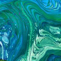 Image 3 of “Tidal Tempests” Fluid Painting