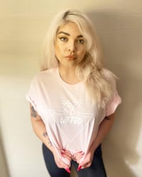 Image 1 of Salmon Pink Lifted logo w/back design